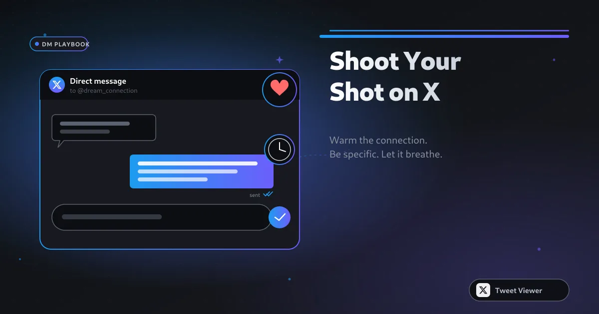 How to Shoot Your Shot on Twitter (X): 2026 Playbook infographic
